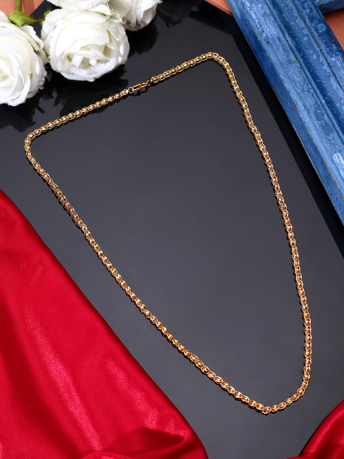 Minimalist Gold-Plated Long Link Chain